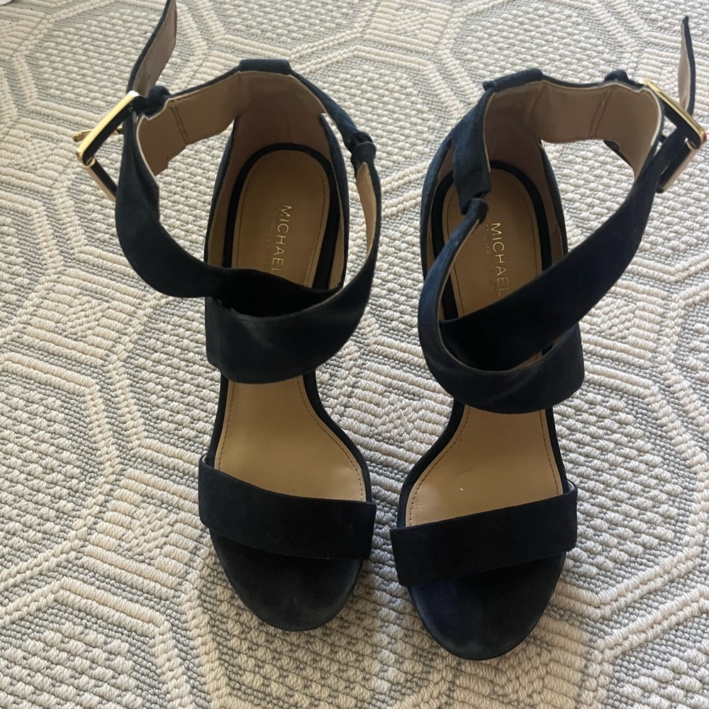 COPY - Michael Kors Blue velvet heels